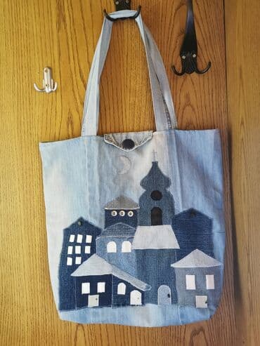 duki daso torbe za plazu: Torba za rame, Handmade, Materijal: Platno — 2
