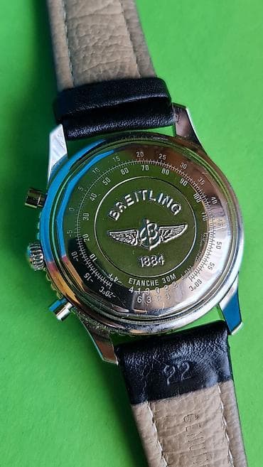 polovni rucni satovi: Breitling Navitimer hronograf – pilotski sat sa crnim brojčanikom - — 2