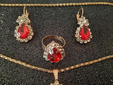 pull and bear komplet: Nakit Set Ogrlica, minđiše i prsten. Slanje poštom. - Postekspres - — 4