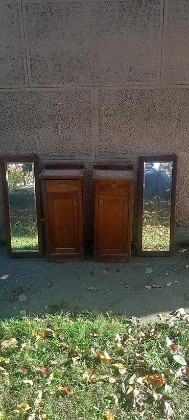 komode za tv ikea: Drvene noćne komode – set od 2 komada + 2 ogledala u drvenim ramovima — 9