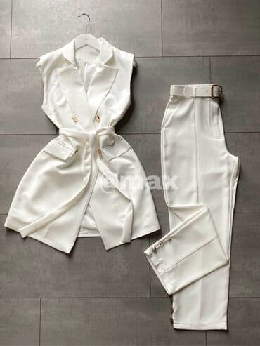 beli komplet sako i pantalone: 🤍New, 𝒩𝒾𝒸𝑜𝓁𝓁𝑒𝓈𝓎𝒶 ‘’Set 🤍(Sako+Pantalone) Velicine:M L XL XXL XXXL — 4