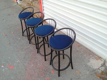 Sets of table and chairs: Barske stolice Dimegal KVALITETNE metalne stolice, visina 65 cm — 2