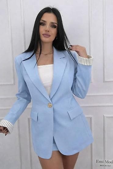 Muška obuća: 🔥Ženski blejzer - Kroj: duži sako sa klasičnim reverima i jednim — 1