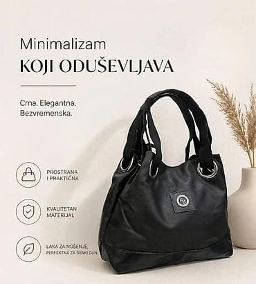 ženska torba za dokumente: Mini Dekor torba – crna, elegantna i bezvremenska. - Prostrana i — 2