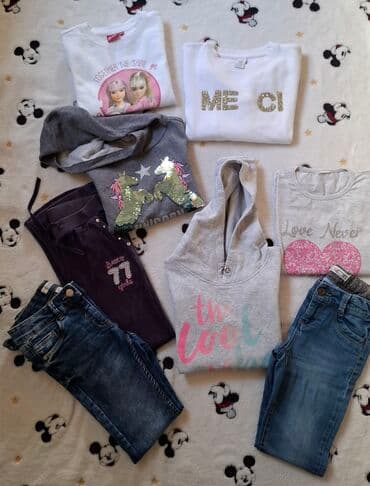 svecane bele haljine: Bundle: Sweatshirts, Jeans, T-shirts, For girls, age: 9-10 years — 26