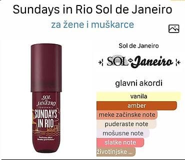 Ovaj proizvod je Sol de Janeiro Sundays in Rio Perfume Mist. Tip na lalafo.rs Ovaj proizvod je Sol de Janeiro Sundays in Rio Perfume Mist. Tip
