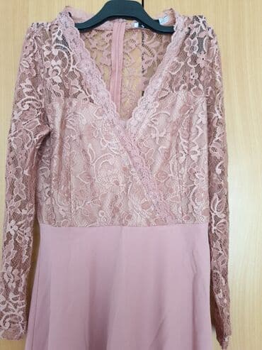 haljine secene ispod grudi: Asos S (EU 36), color - Lilac, Evening, Long sleeves — 2