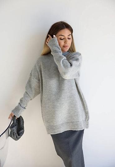 koton dzemper: Džemper Jacquemus – oversize kroj. - Model: pleteni džemper sa visokim — 2