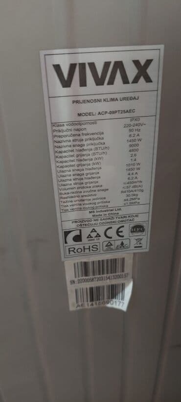 Hair Styling Appliances: Prenosna klima VIVAX - Tip: mobilna/prenosna klima (monoblok) - Boja — 5