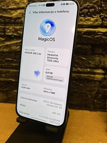 prodaja polovnih telefona novi sad: HONOR 400 Lite – pametni telefon Ključne karakteristike: - Ekran — 3