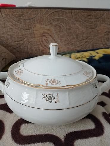 posuda za supu sa poklopcem: Porcelanska supijera sa poklopcem - Materijal: kvalitetan porcelan — 1