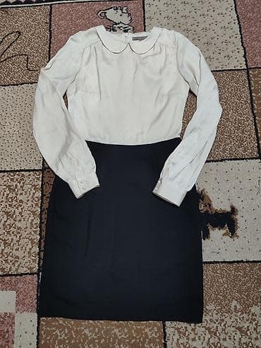 nike 720 mx: Elegantna haljina dvobojnog dizajna – gornji deo u krem nijansi, donji — 1