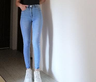 mango srbija pantalone: Stradivarius farmerke xs 34 jedne 1000 — 1