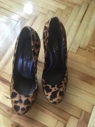prada cipele srbija: André cipele 
leopard print/kraljevski plava (38) — 2