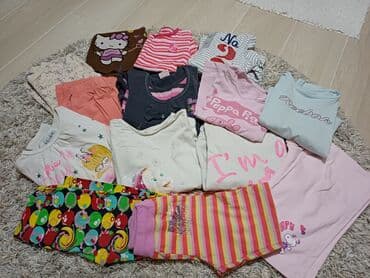crvena majica za devojcice: Paket: Helanke, Majice, Duksevi, Za devojčice, uzrast: 5-6 godina — 2