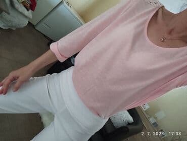 svecane pantalone i tunike: Zara, S (EU 36), Jednobojni, bоја - Roze — 2