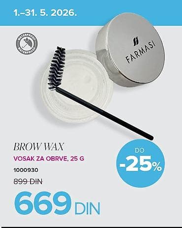 sipka za stvari: Farmasi Brow Wax – vosak za obrve, 25 g (šifra: 1000930) - — 1