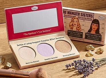 Šminka: TheBalm The Manizer Sisters – paleta hajlajtera/iluminatora - — 1