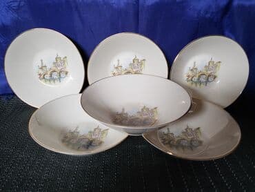 porcelanske solje za caj: Cinije 1949g +. J.Seltmann Vohenstrauss Bavaria. Komada 6 u — 4