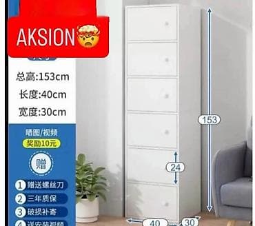 prolecne jaknice za devojcice: Uska komoda sa 5 fioka – vertikalni ormar za odlaganje - Dimenzije — 3