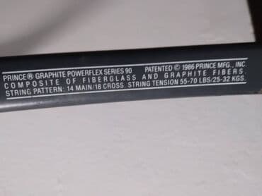 robot za stoni tenis: Tenis reket Prince,graphite powerflex 90, 350 gr. ocuvan — 3