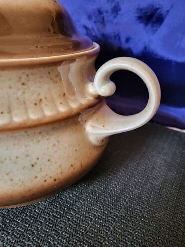 vatrostalne posude sa poklopcem akcija: Corbaluk nov 1950g+ tkz.kameni porcelan Winterling Nemacka — 7