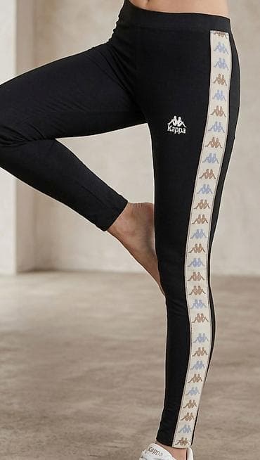 helanke od mokre likre: Kappa ženske helanke – crne, uskog kroja. Elastičan pojas za udobno — 1