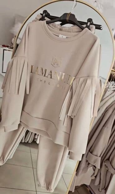 Women's Sweatsuits: Ženski komplet trenerka “AMANU LABEL” - Dvodijelni set: dukserica + — 4
