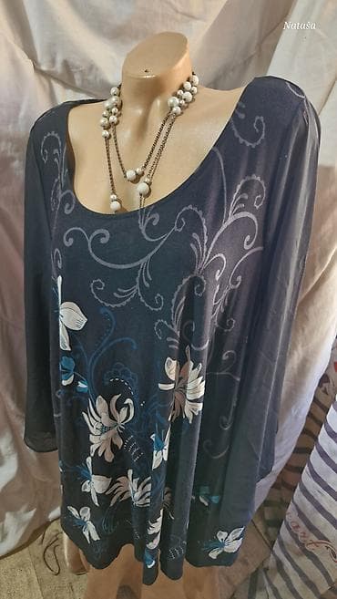 koton bluze: 3XL Ewie 800din Duža elegantna pamučna sa elastinom pogledaj rukave — 4