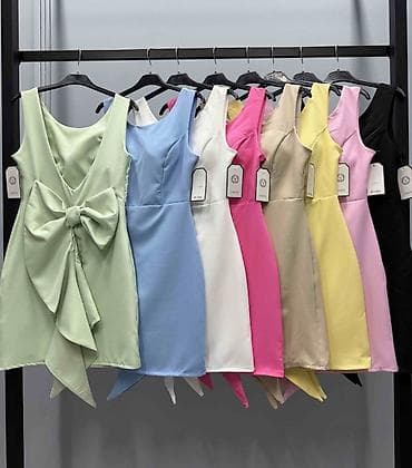 top haljine: 💫Elegantna mini haljina bez rukava sa dramatičnom leđnom mašnom i — 8