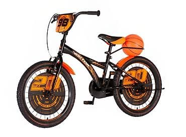bicikli za decake 10 godina: Bicikl Visitor Kids Basket 20" – crno/narandžasti Šifra proizvoda — 5