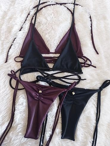 bata usce: Ženski bikini set – trouglasti grudnjak i vezanje na vezice - Model — 1