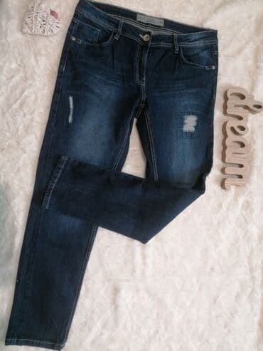 push up pantalone: Nove Cropped denim style 38 Struk 38cm Bokovi 47-48(tegljive oko 3cm) — 3