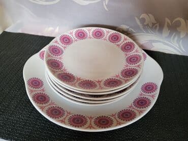 tanjiri za sitne kolace: Servis za torte,kolace Bohemija Epiag Carlsbad 70te. Servis bohamija — 5