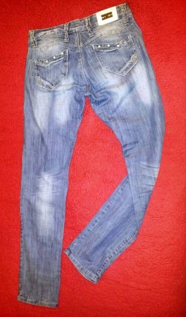 pantalone od vestacke koze: 31, 34, Pamuk, Normalan struk, Skinny — 3