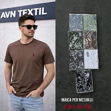 Crna bela siva maslina i braon muske majce S M L XL XXL Cena 2000