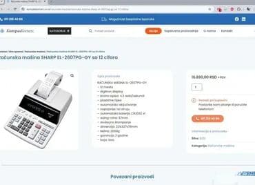 pentium 4: *** SUPER AKCIJA *** #2421 Računska mašina Kalkulator SHARP EL-2607PG; — 3
