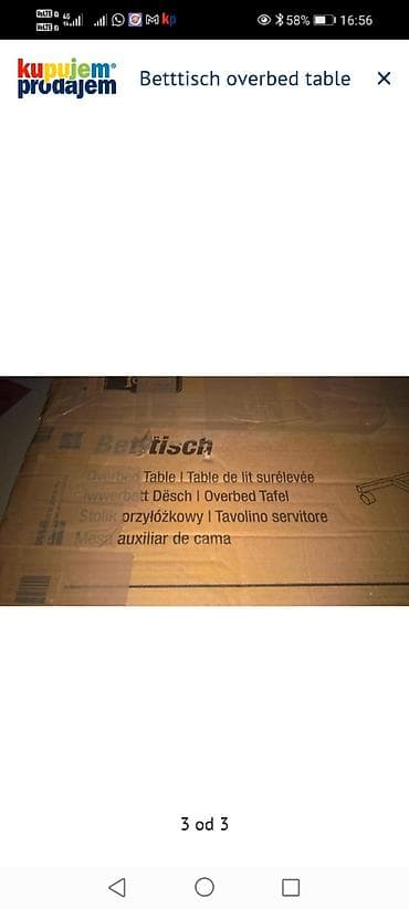 Glucometers: BettTisch – pokretni sto za preko kreveta (Overbed Table) - Praktičan — 3