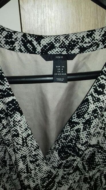 enigma haljine: H&M S (EU 36), color - Grey, Cocktail, With the straps — 4