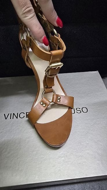 sandale 8 cm: Vincenzo Peluso ženske sandale na štiklu – Made in Italy - Materijal — 4
