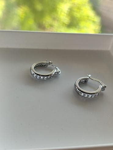 Minđuše: Minđuše ZIG 925 - Materijal: srebro 925 (pečat 925 vidljiv na kopči) — 5