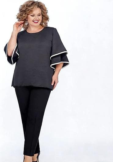 Donji veš: Ženska bluzica/pončo „Emi Moda“ – Made in Italy - Kroj: širok, pončo — 5