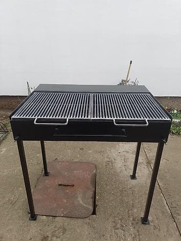 Tanks: Roštilj na ćumur – metalna konstrukcija sa rešetkom - Pravougaoni — 5