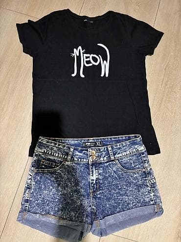 komplet tweed: Komplet majica + teksas šorts komplet 400din,sorc probanmajica je — 1