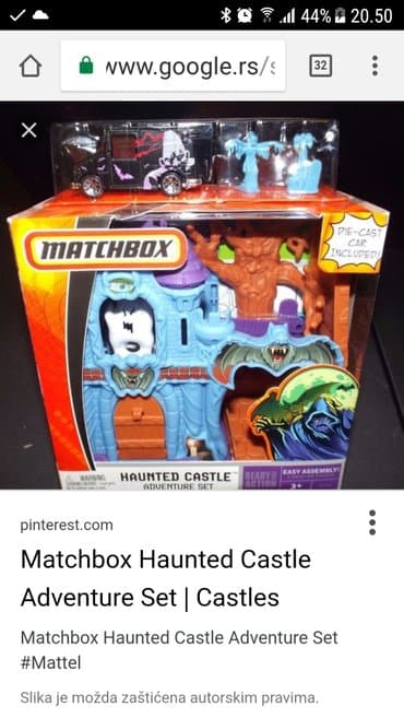 igracka traktor sa prikolicom: Mattel matchbox hounted castle adventure set. zamak - dvorac .Da — 1