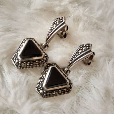 adidas samba srebrne: Screwback earrings, Material: Silver — 4