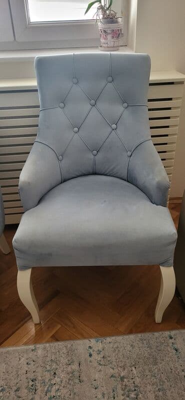 kauc na rasklapanje forma ideale: Simpo trosed u kozi, ocuvan bez ostecenja, dim. 210*90cm i dve stolice — 9