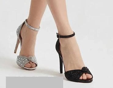 pertle za air force 1: Elegantne ženske sandale sa visokom štiklom - Model: otvoreni prsti — 2