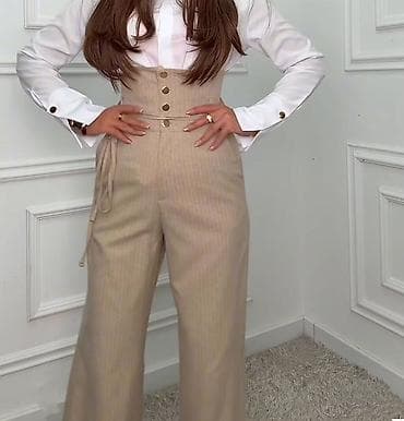 Beauty & Care: 🔥Visokostručni ženski pantalone sa širokim nogavicama
✅2350 din — 7