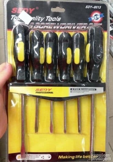 Screwdrivers: Set 6 srafcigera SEDY

699 dinara — 1